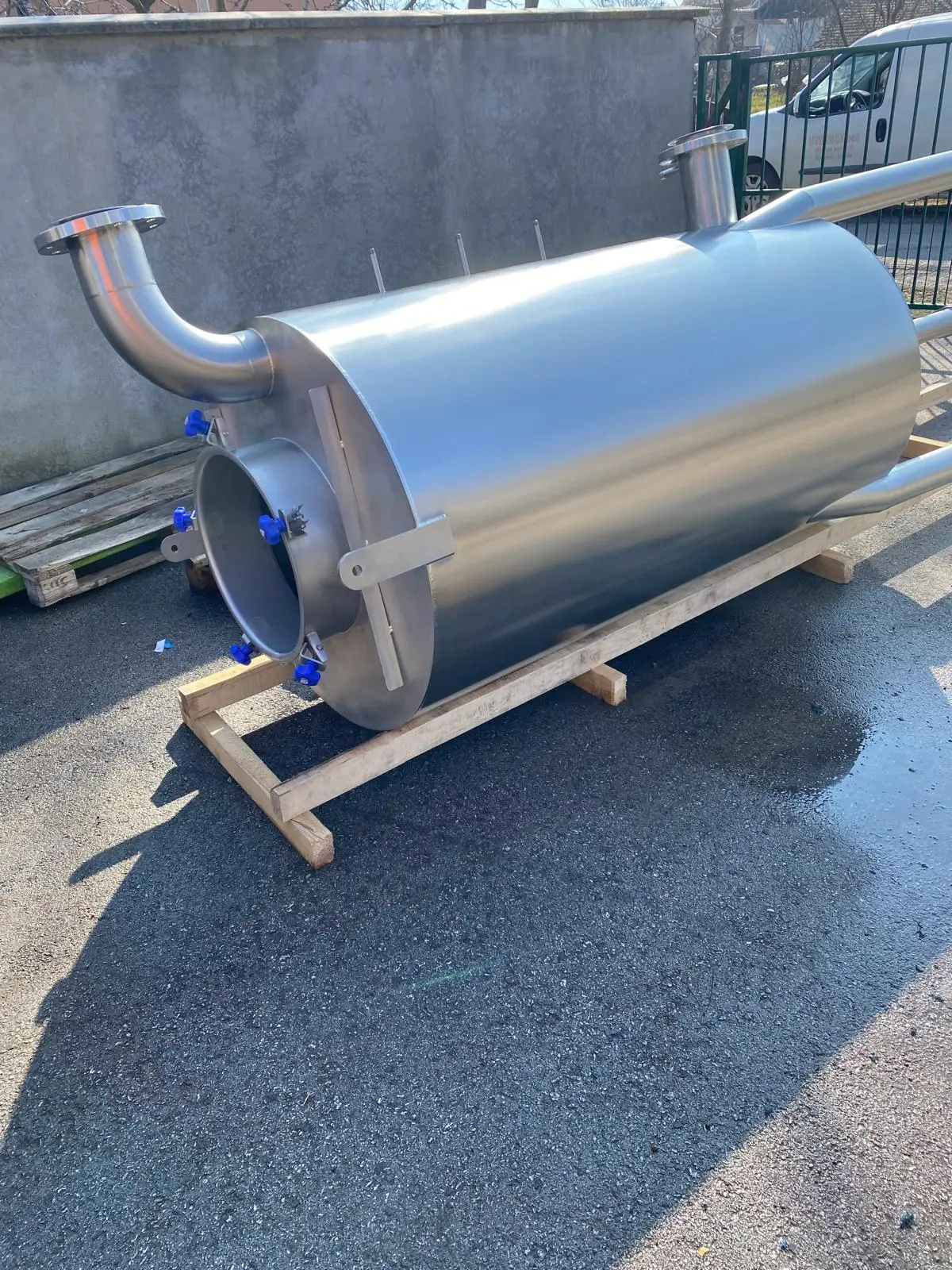 TIG zavaren cevni sklop za biogas liniju od AISI 304L nerđajućeg čelika